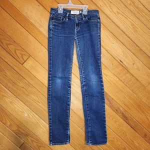 Abercrombie & Fitch 00 slim women's dark blue stretch skinny jeans